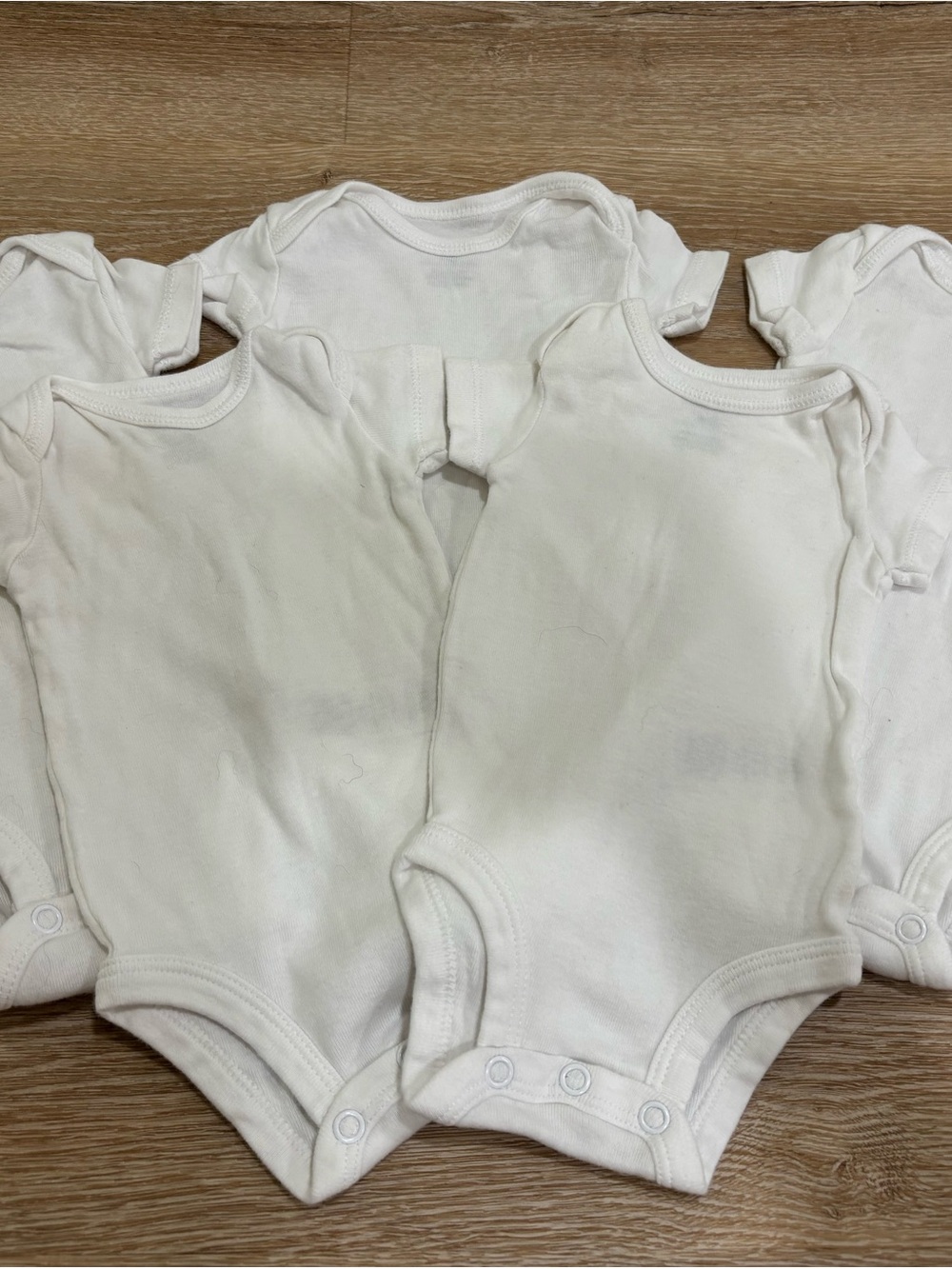 Carter’s White Newborn Short Sleeve 5 Pack Bodysuits